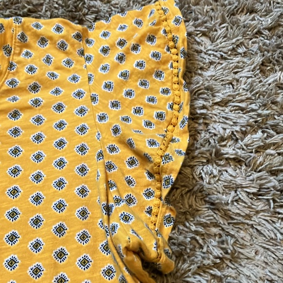 Womens St. John’s Bay Yellow Top - Picture 5 of 8